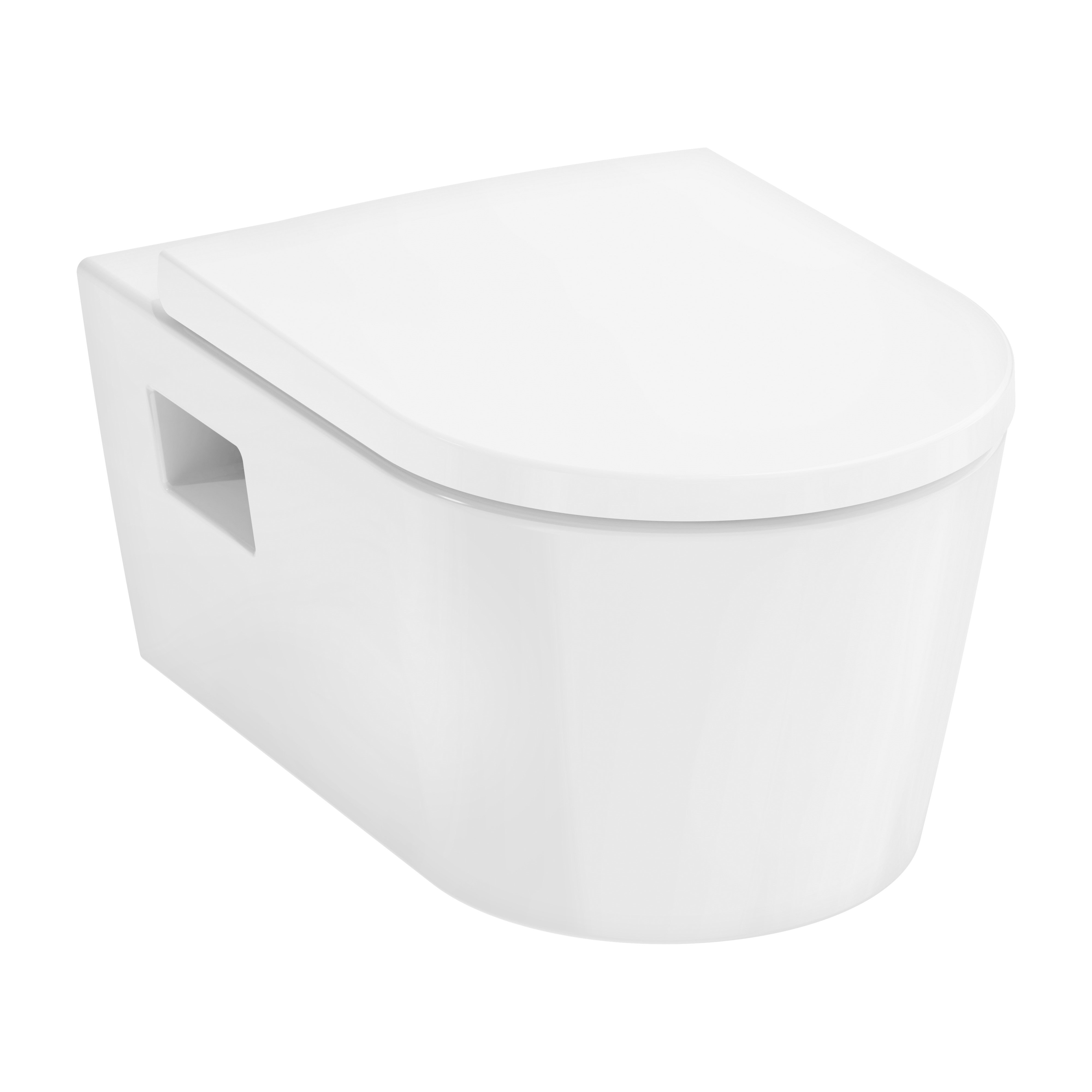 Hansgrohe EluPura Original S cuvette wc avec abattant à descente lente suspendue oui blanc brillant 61180450
