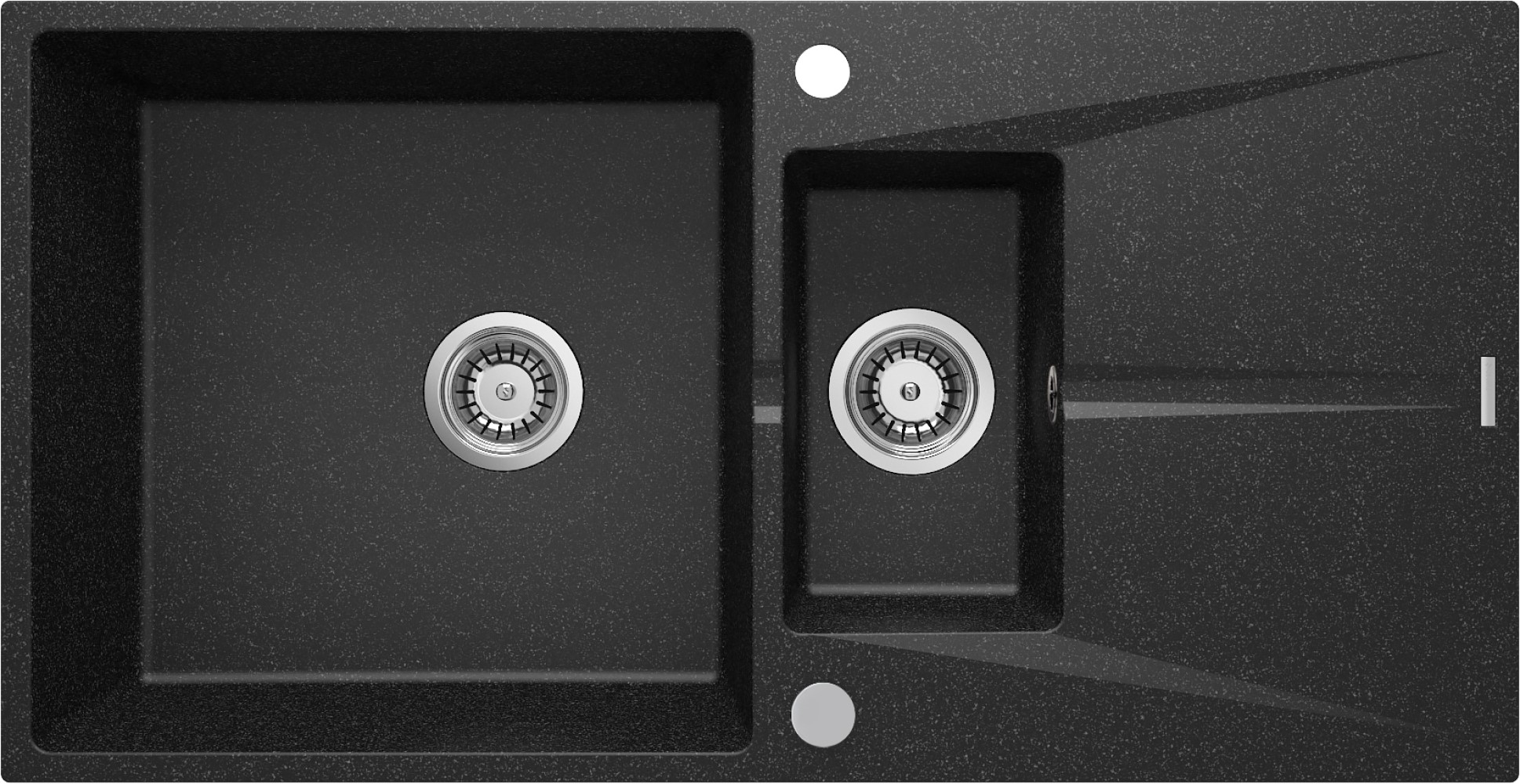 Deante Corio évier en granit 97x50 cm gris/graphite/onyx ZRC_2513