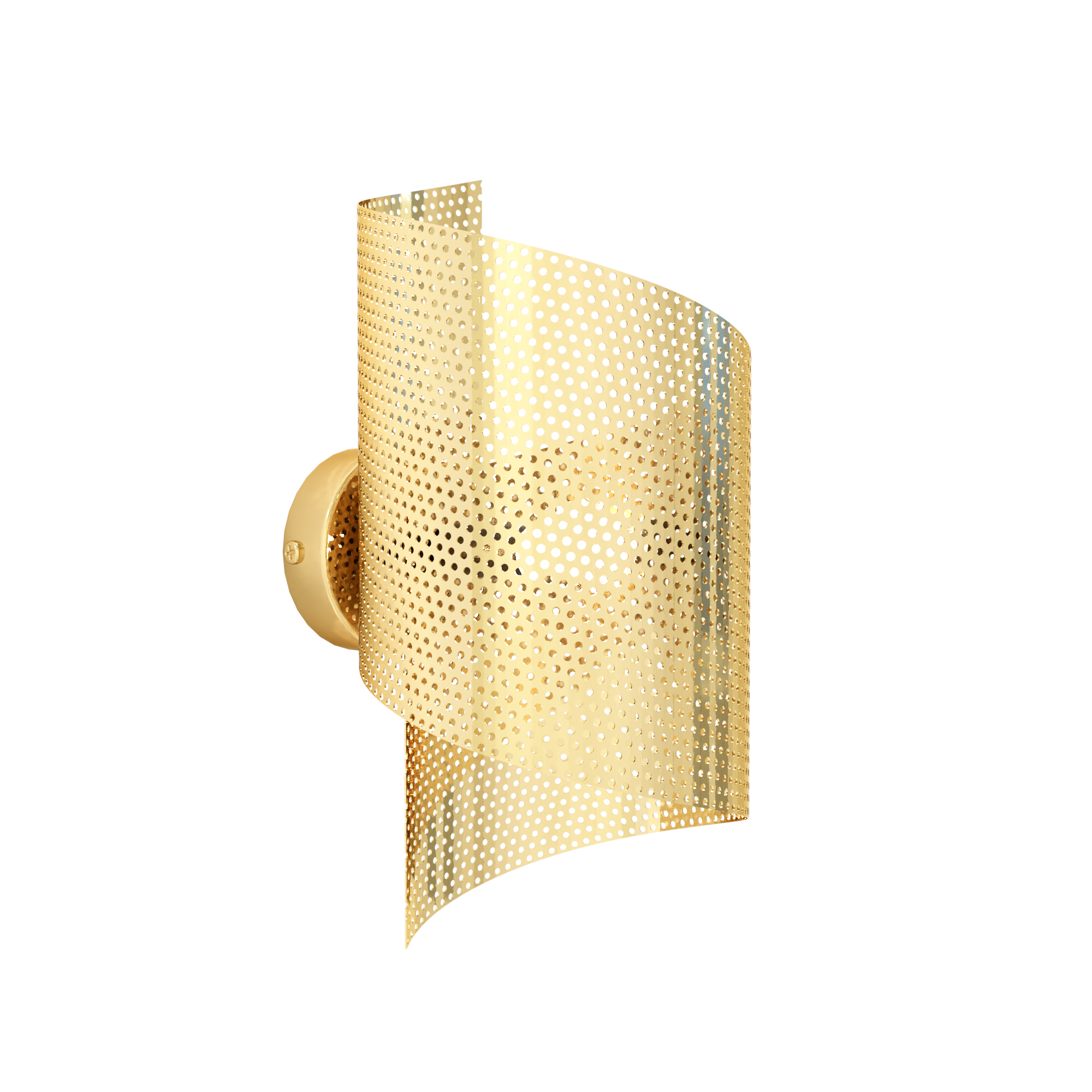 Emibig Spiral applique murale 1x8 W doré 1359/1