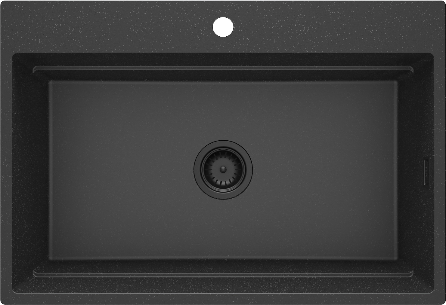 Deante Magnetic évier en granit 76x52 cm gris/graphite/onyx ZRM_G10B