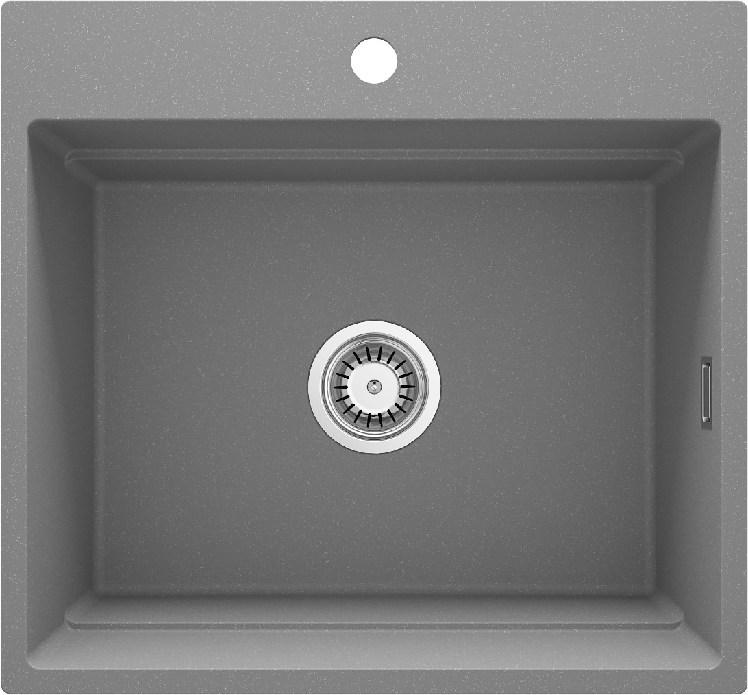 Deante Magnetic évier en granit 60x56 cm gris/graphite/onyx ZRM_S10A