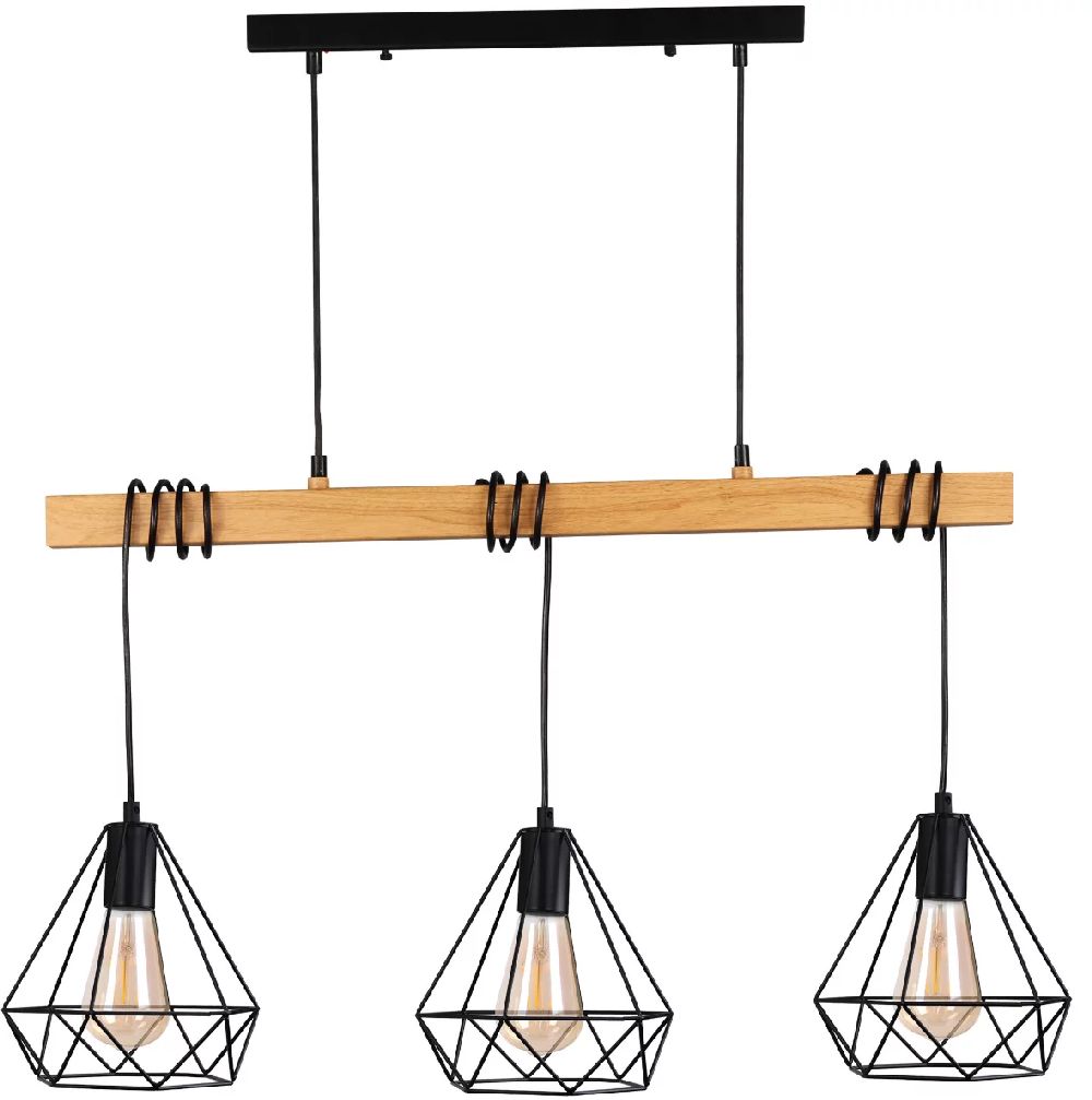 Goldlux Vigo lampe suspendue 3x20 W noir 314673