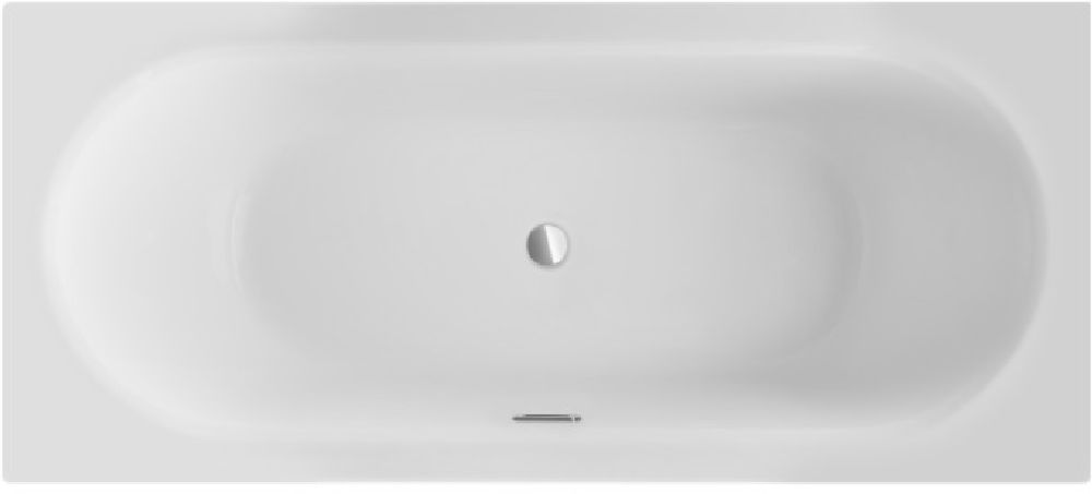 Besco Vitae Slim+ baignoire rectangulaire slim 159.5x75 cm blanc #WAV-160-SC+