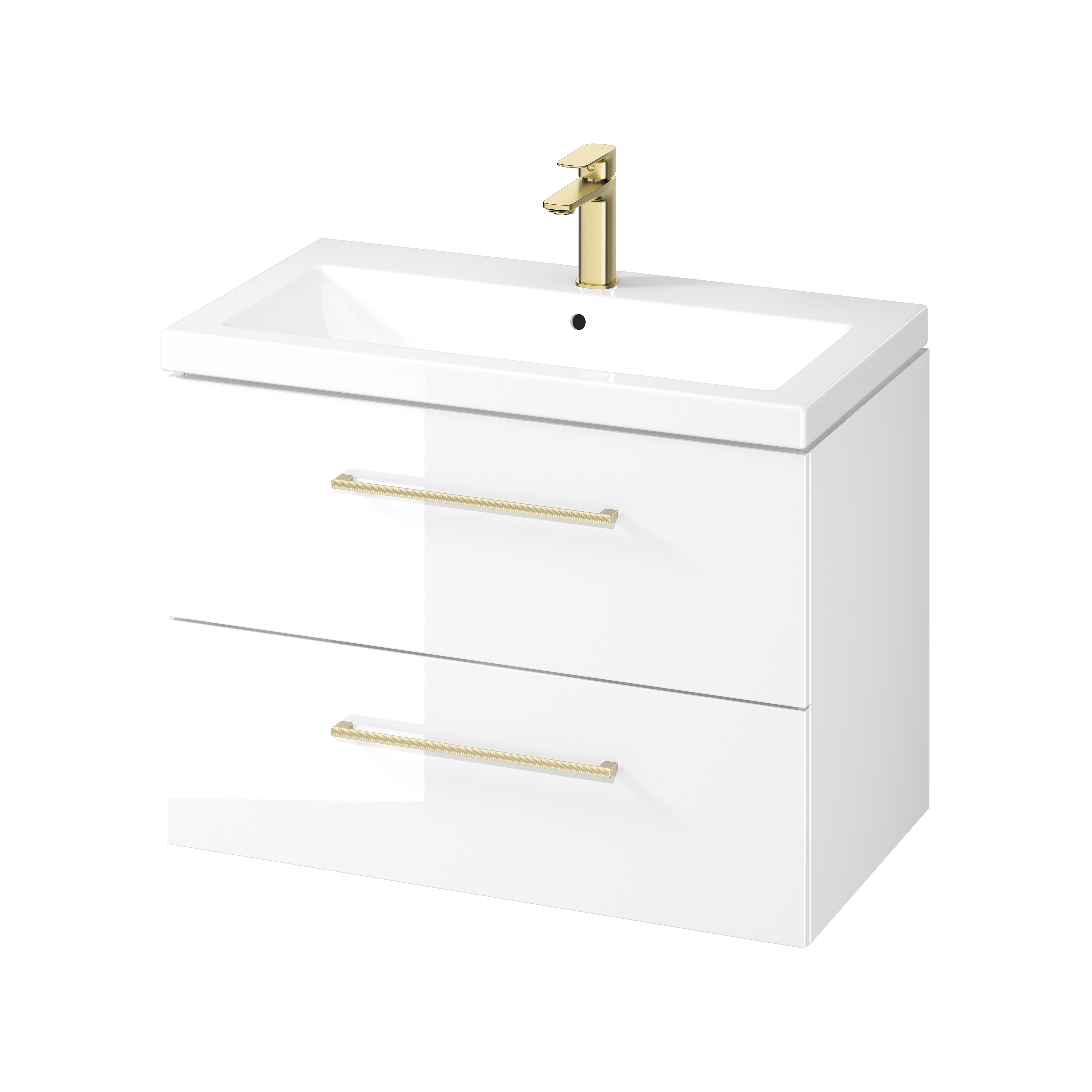 Cersanit Larga lavabo avec meuble 80 cm blanche S801-575