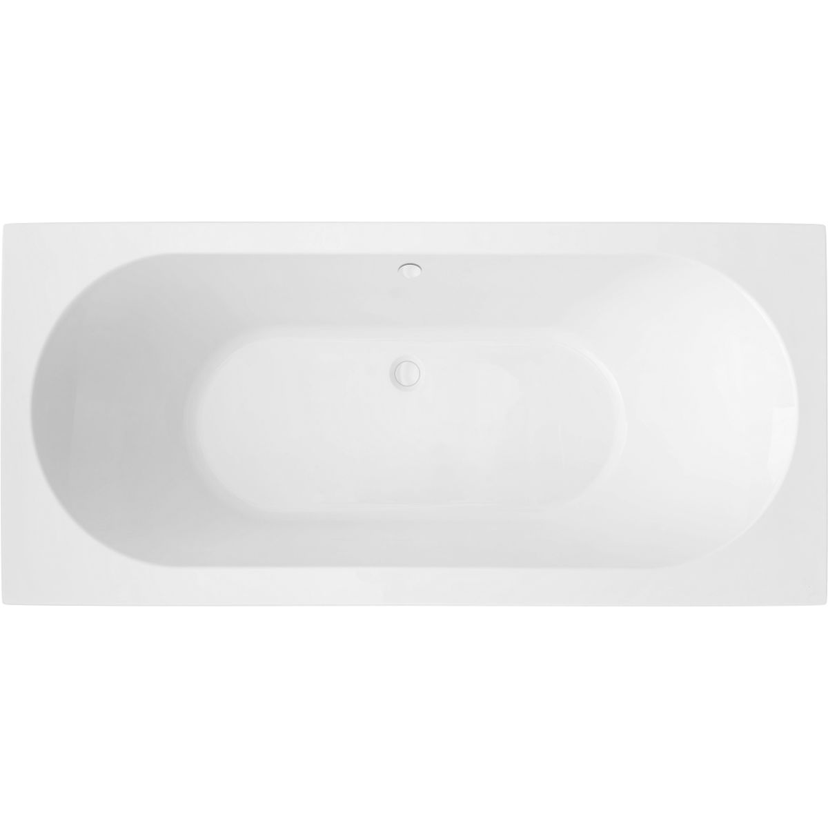 Oltens Lykke baignoire rectangulaire 180x80 cm blanc 10014000