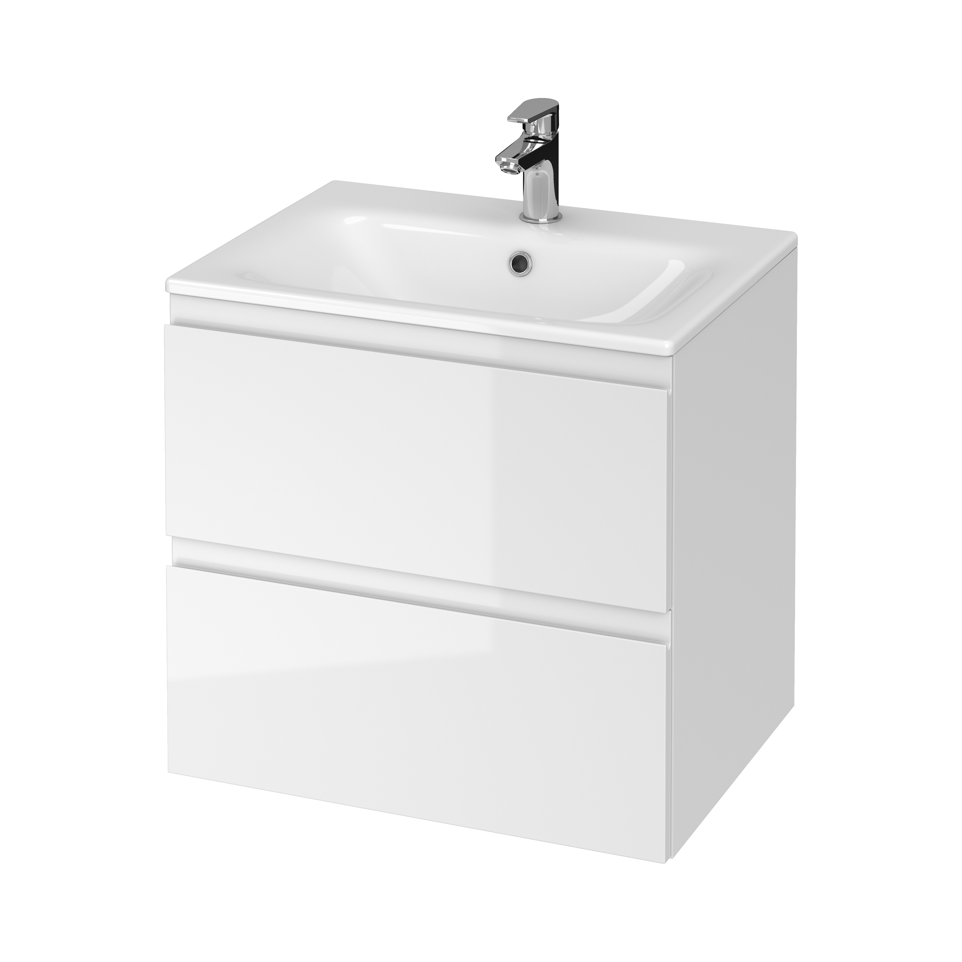 Cersanit Moduo lavabo avec meuble 60 cm blanche S801-314-DSM