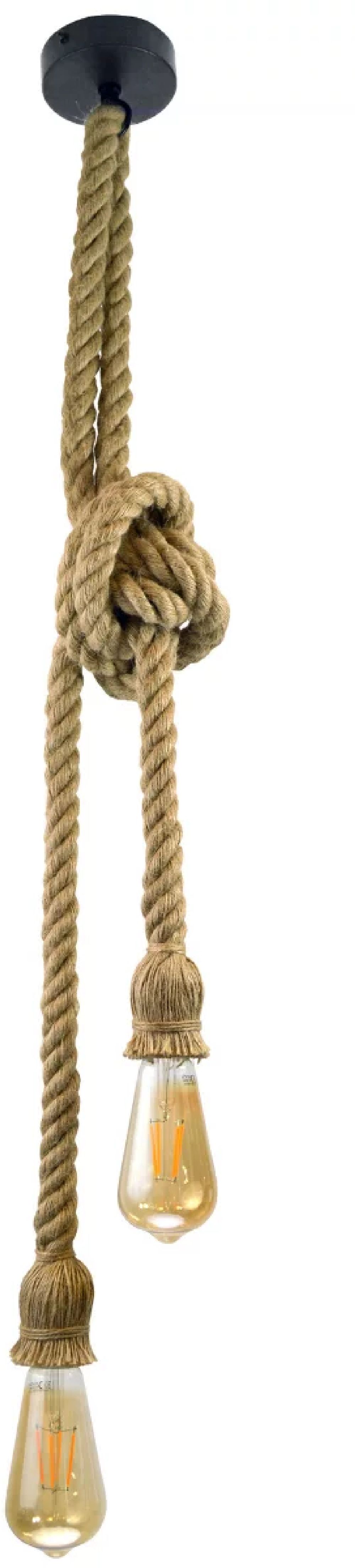Goldlux Rope lampe suspendue 2x12 W beige 307613