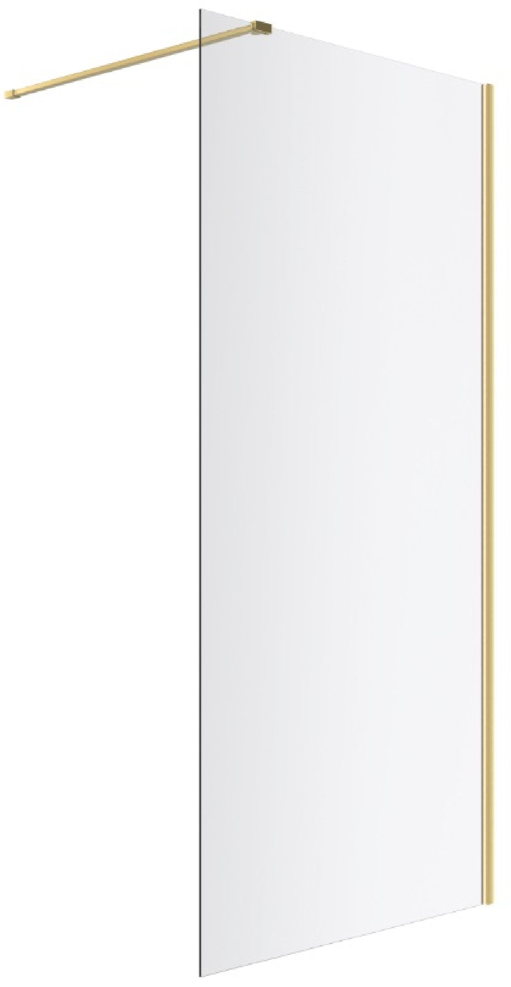 Excellent Vidoq ścianka prysznicowa walk-in 120 cm złoty połysk/szkło przezroczyste KAEX.1506.1200.LP.GL