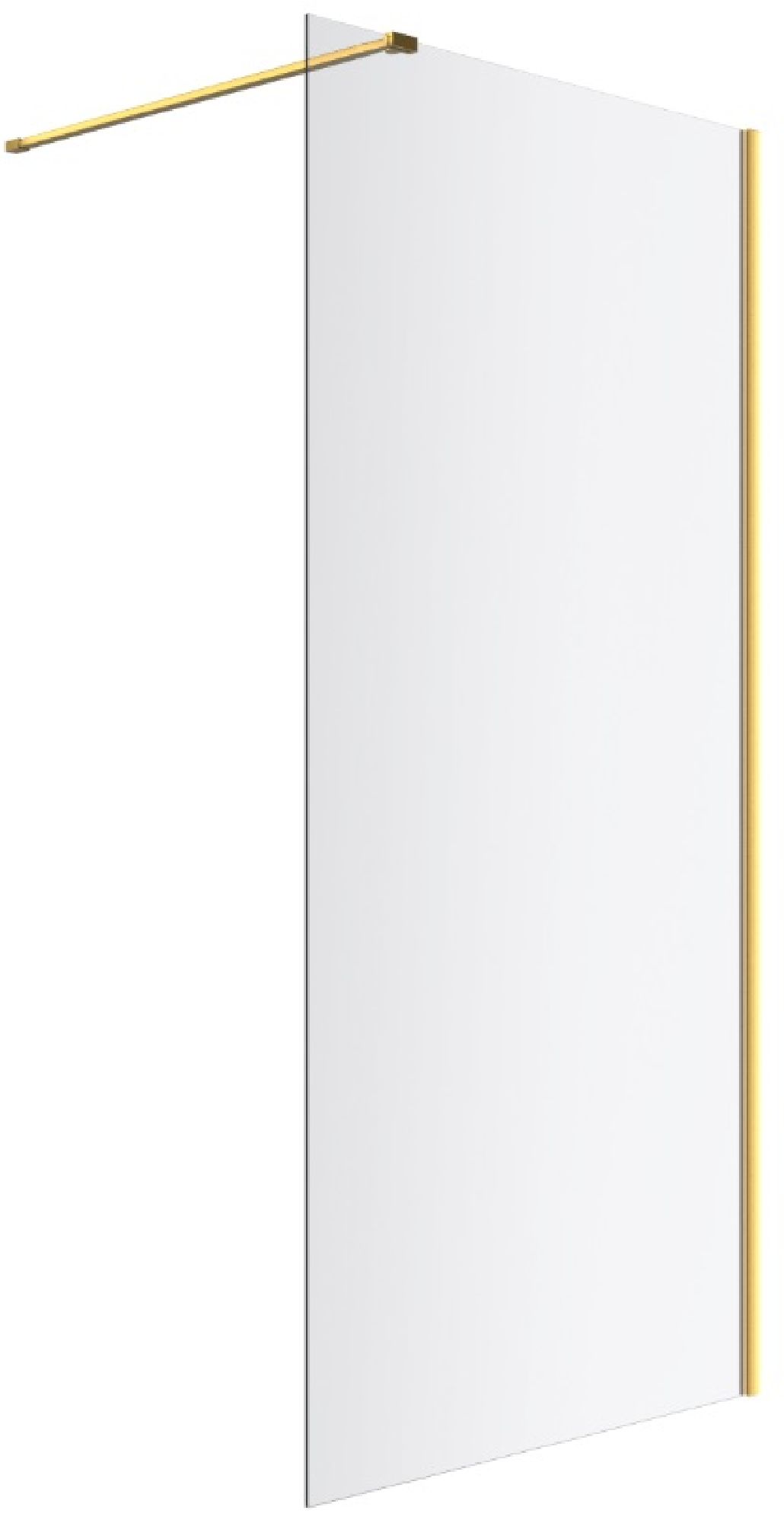 Excellent Vidoq paroi de douche walk-in 90 cm doré brossé/verre transparent KAEX.1506.900.LP.GB