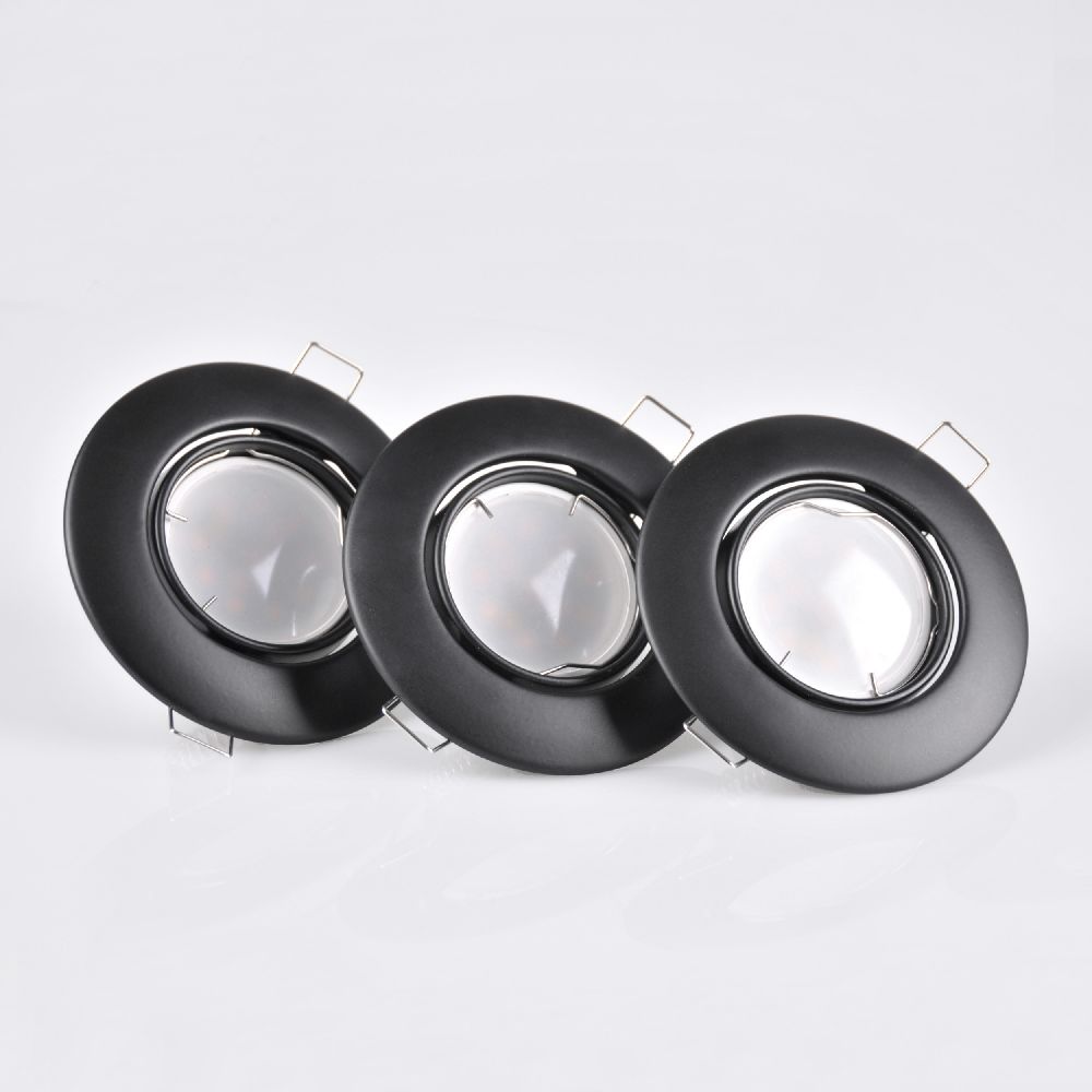 Goldlux Olin spot encastré 1x8 W noir 306227