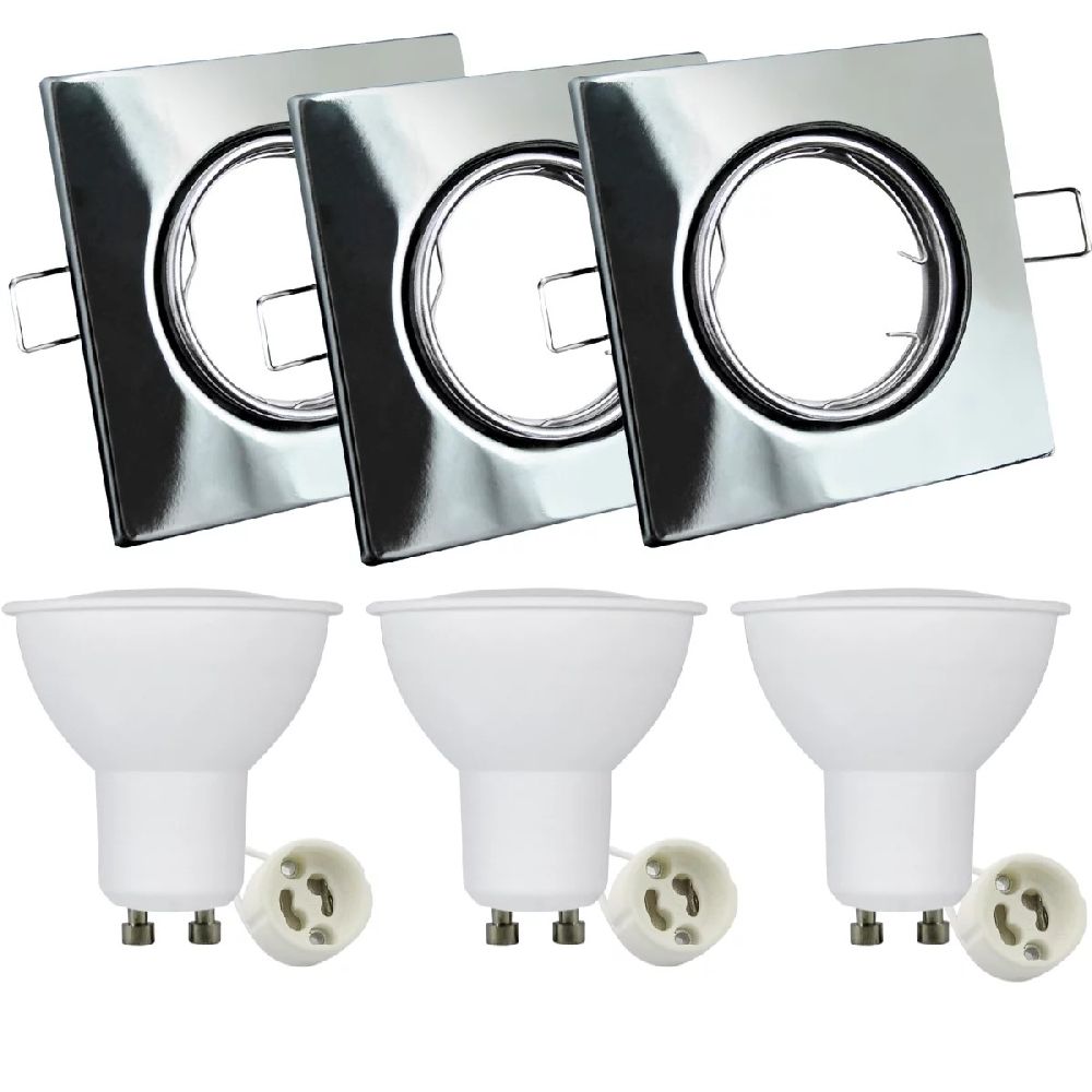 Goldlux Olin spot encastré 1x8 W chrome 309655