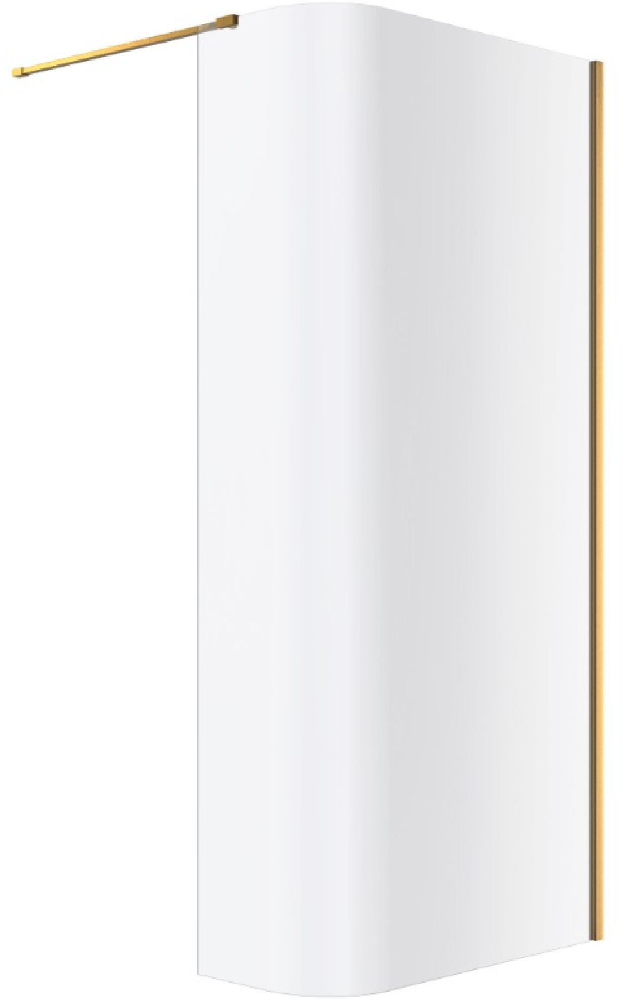 Excellent Vidoq paroi de douche walk-in 93 cm doré brossé/verre transparent KAEX.1507.930.LP.GB