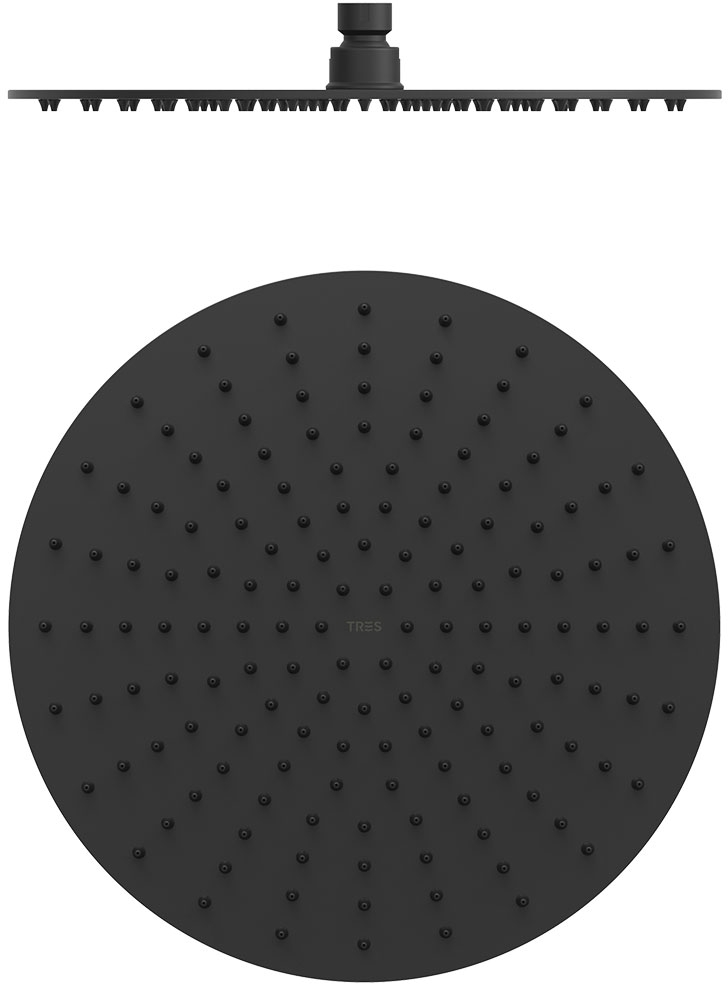 Tres douche à effet de pluie 30x30 cm ronde noir 134315010NM