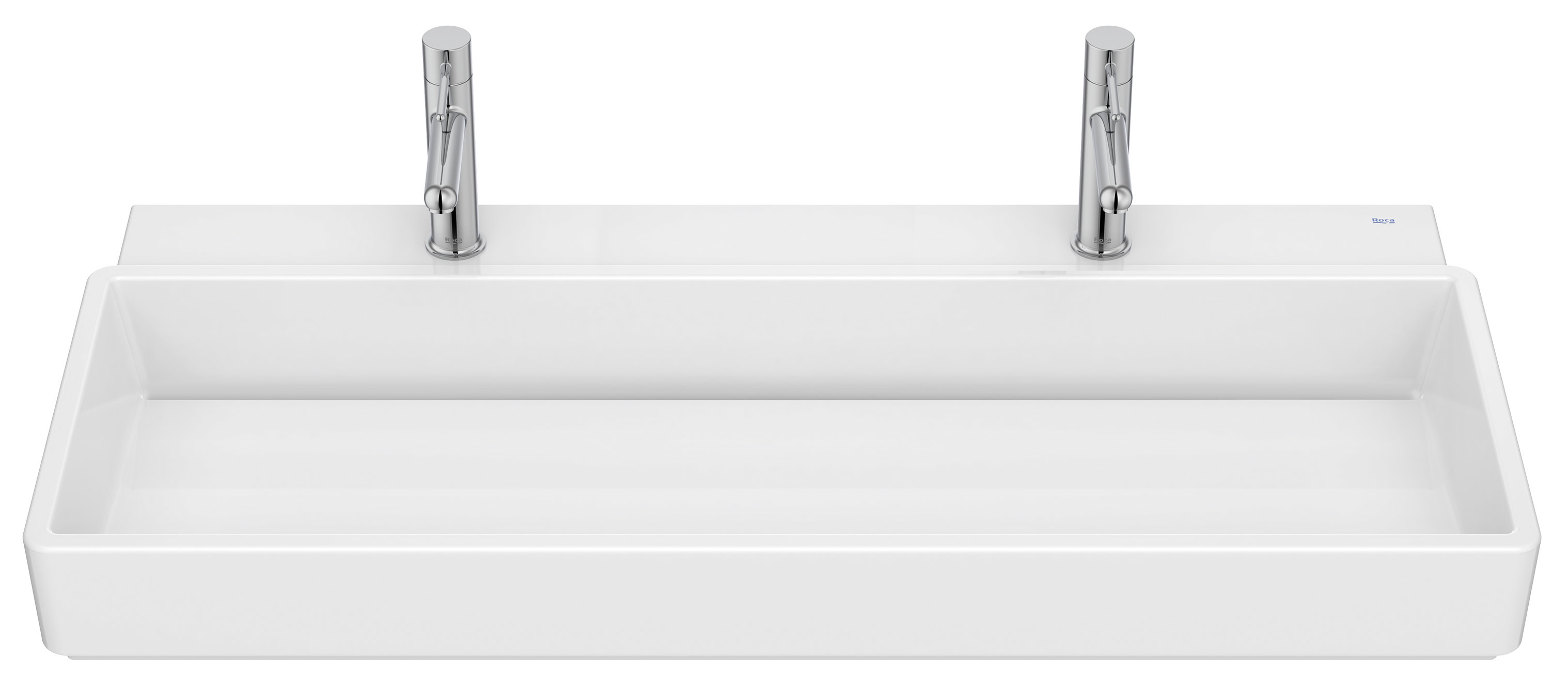 Roca Tura lavabo 100x43 cm rectangulaire de meuble-à poser blanc A327699000