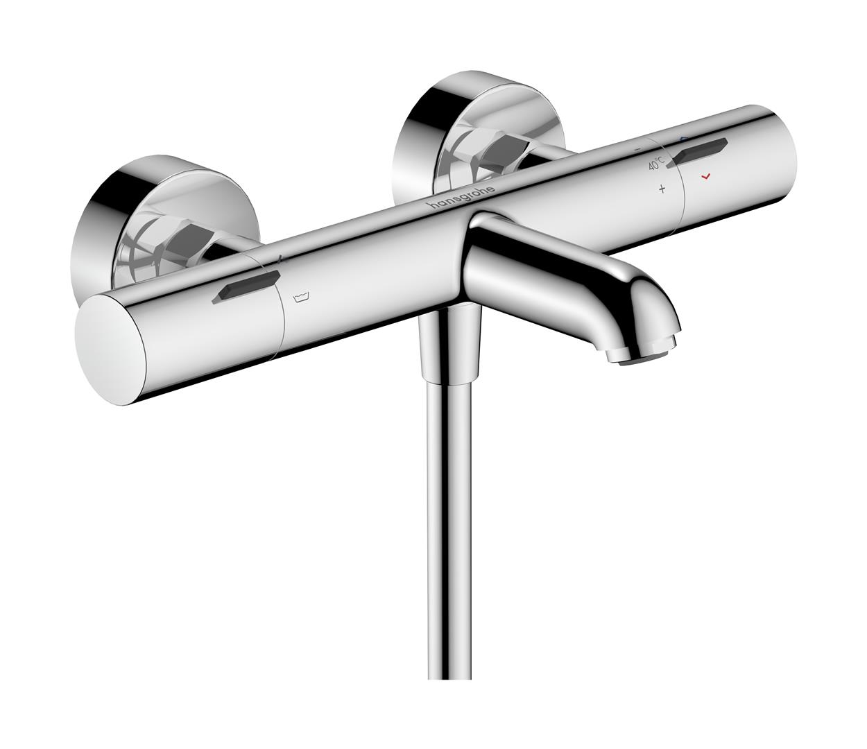 Hansgrohe Ecostat Fine mitigeur bain-douche murale avec thermostat chrome 13325000
