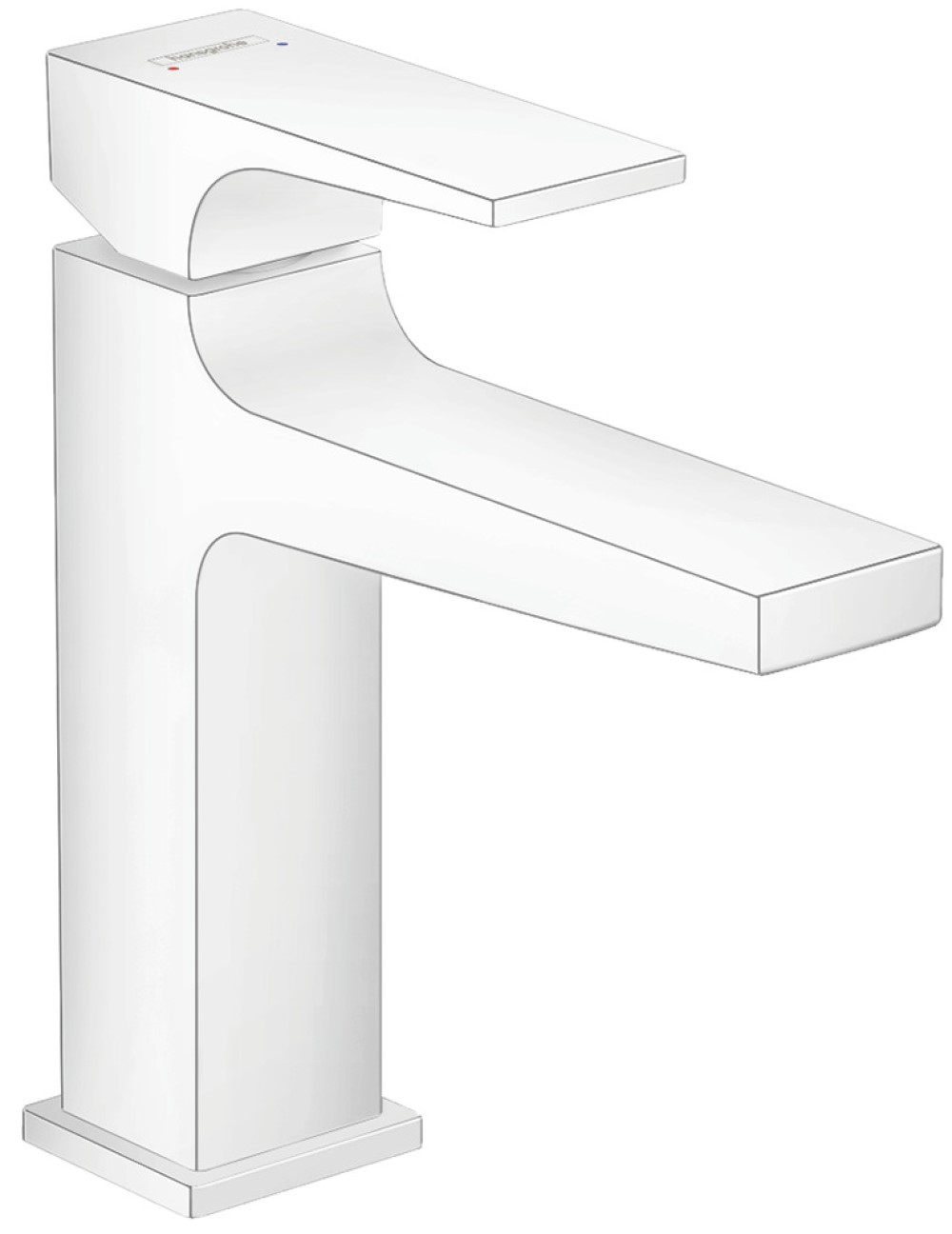 Hansgrohe Metropol mitigeur de lavabo sur pied blanc 32507700