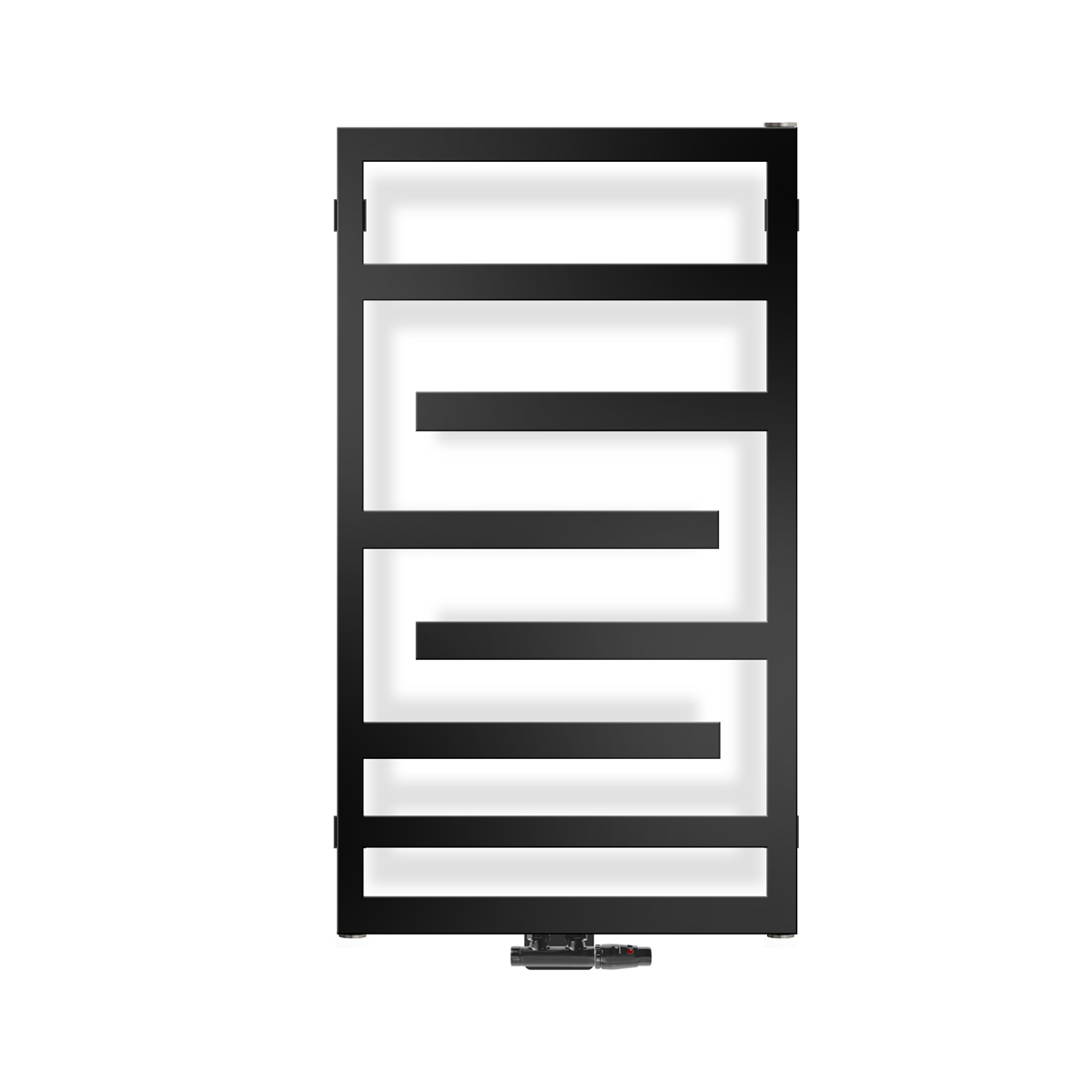 Oltens Flamma radiateur de salle de bain décoratif 88x50 cm noir 55014300