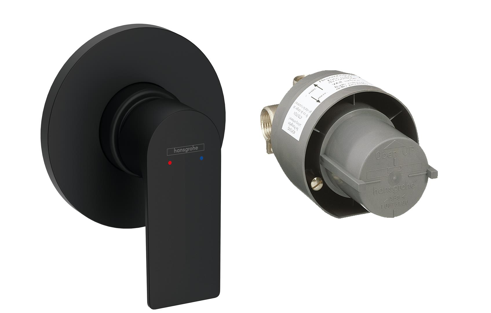 Hansgrohe Rebris E mitigeur de douche encastrée noir 72658670