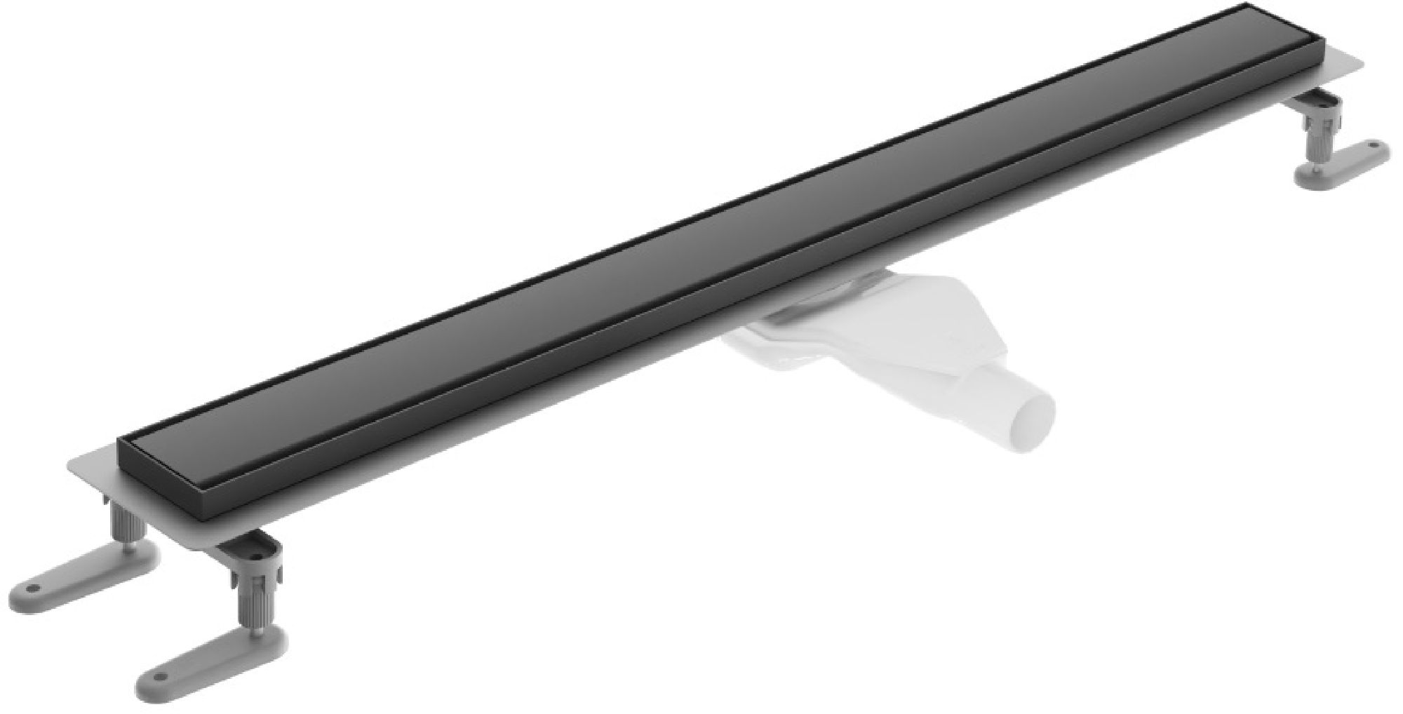 Excellent Stilio caniveau de douche avec grille 60 cm INEX.1515.600.R.BL