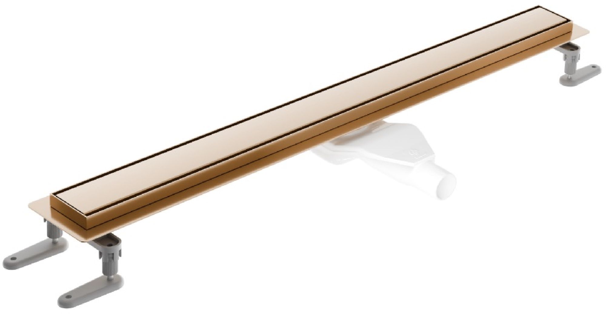 Excellent Stilio caniveau de douche avec grille 60 cm cuivre INEX.1515.600.R.CB