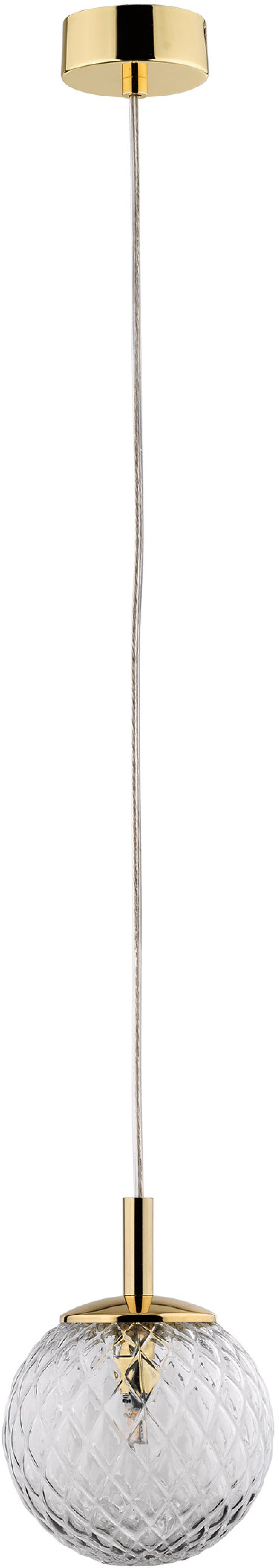 TK Lighting Cadix lampe suspendue 1x8 W doré 759