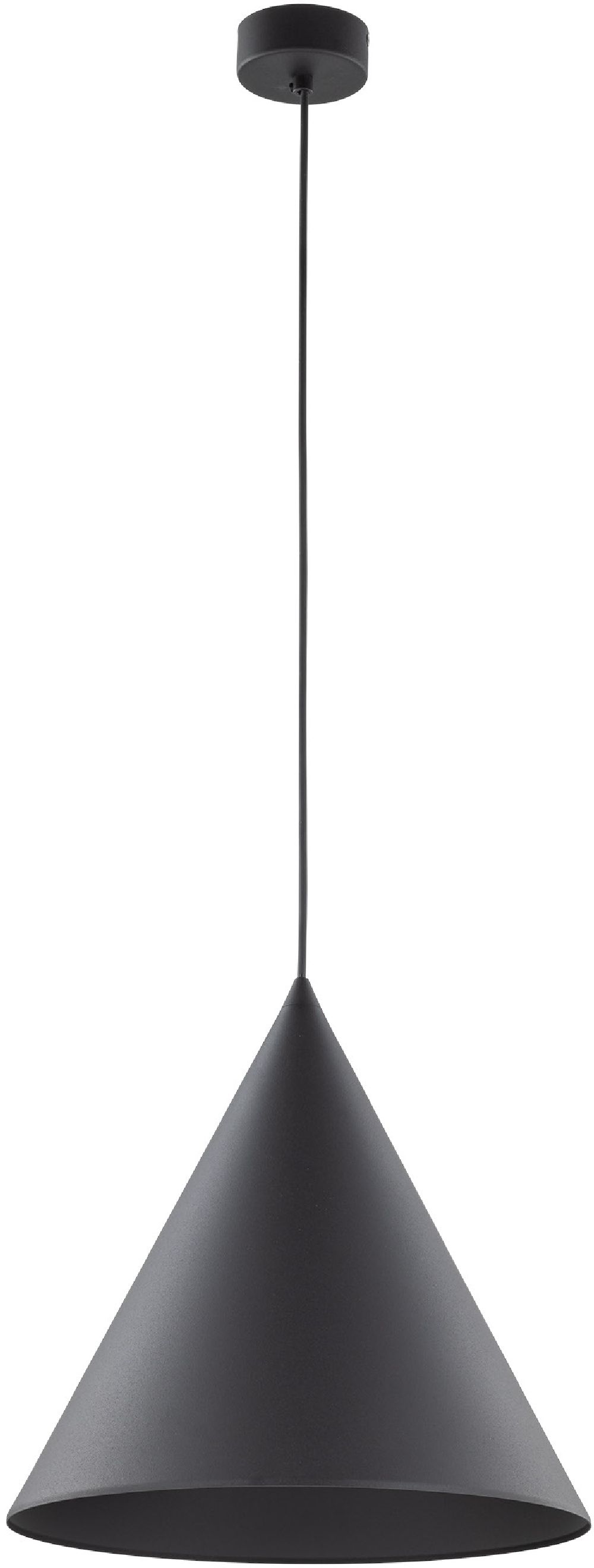 TK Lighting Cono lampe suspendue 1x15 W noir 10057