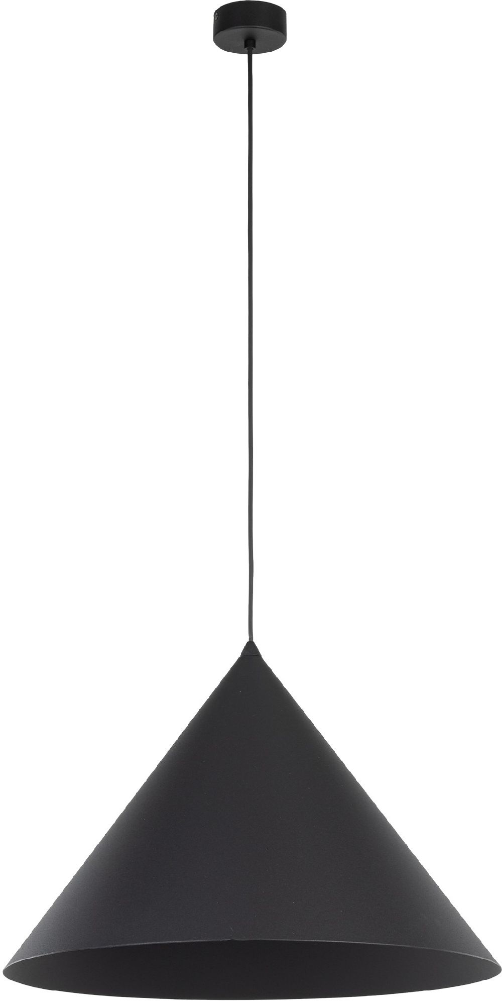 TK Lighting Cono lampe suspendue 1x15 W noir 10059