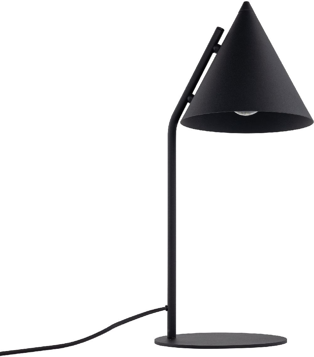 TK Lighting Cono lampe de table 1x15 W noir 16009