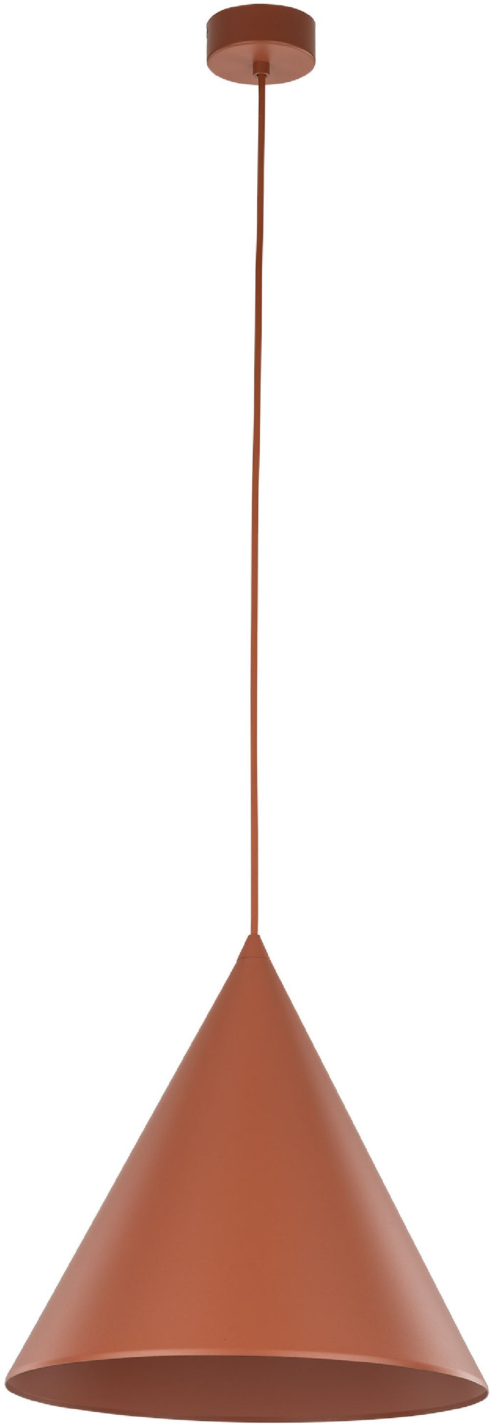 TK Lighting Cono lampe suspendue 1x15 W marron 10065