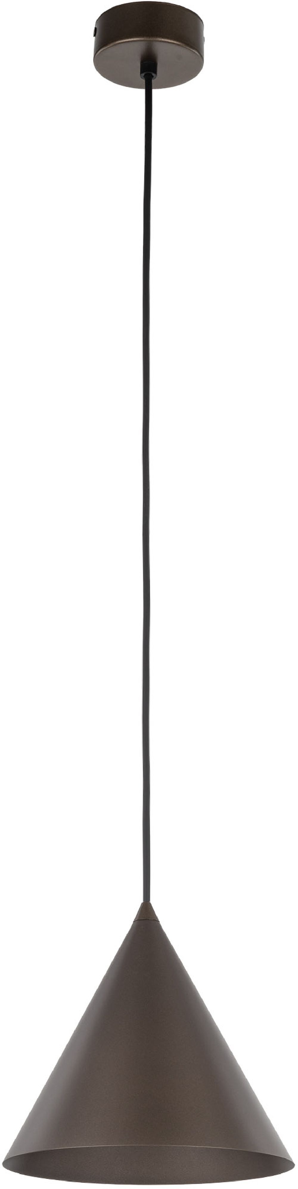 TK Lighting Cono lampe suspendue 1x15 W marron 10073