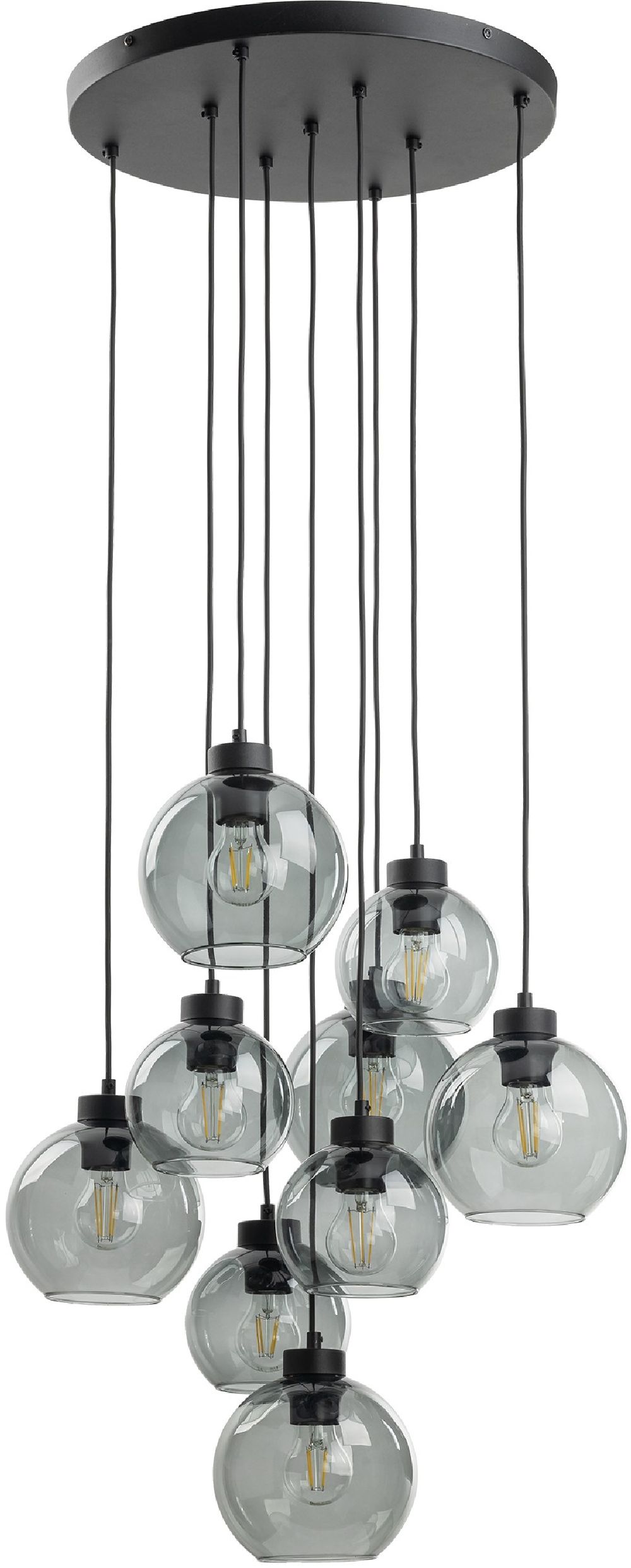 TK Lighting Cubus lampe suspendue x15 W noir 10208