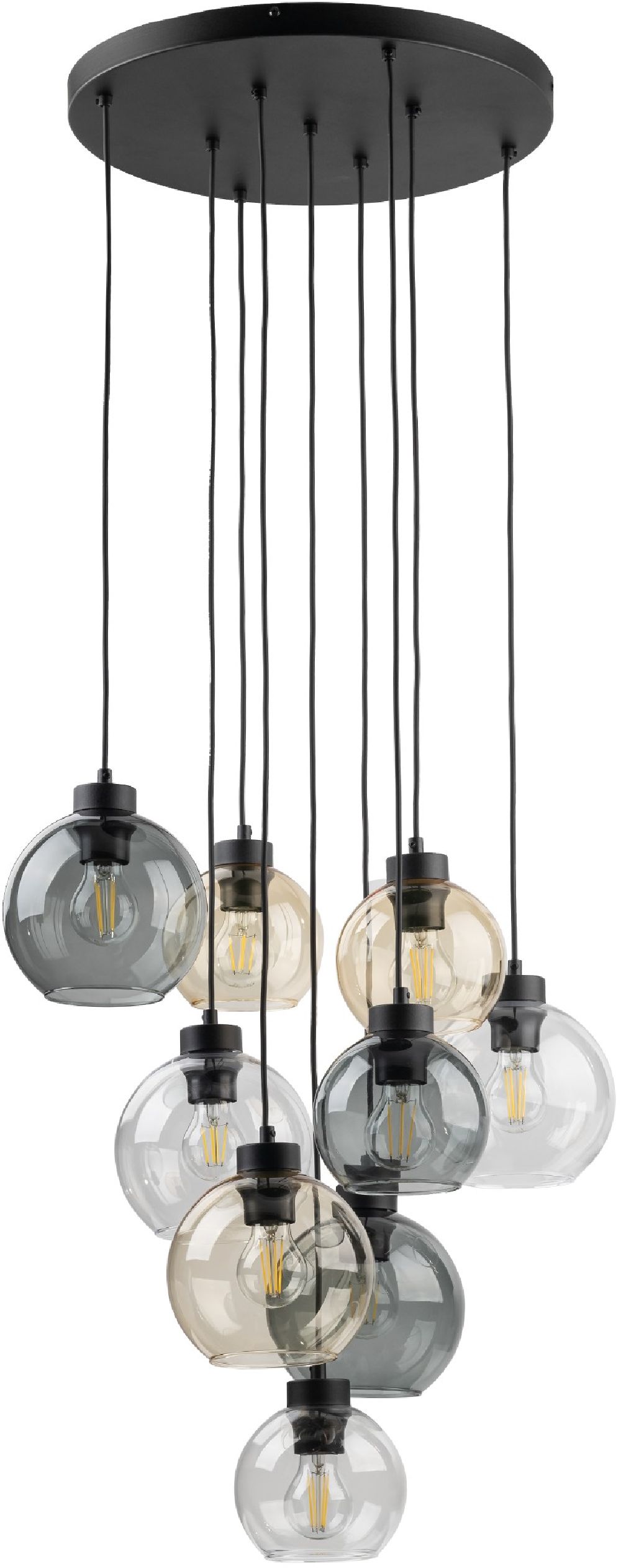 TK Lighting Cubus lampe suspendue x15 W ambre 10247