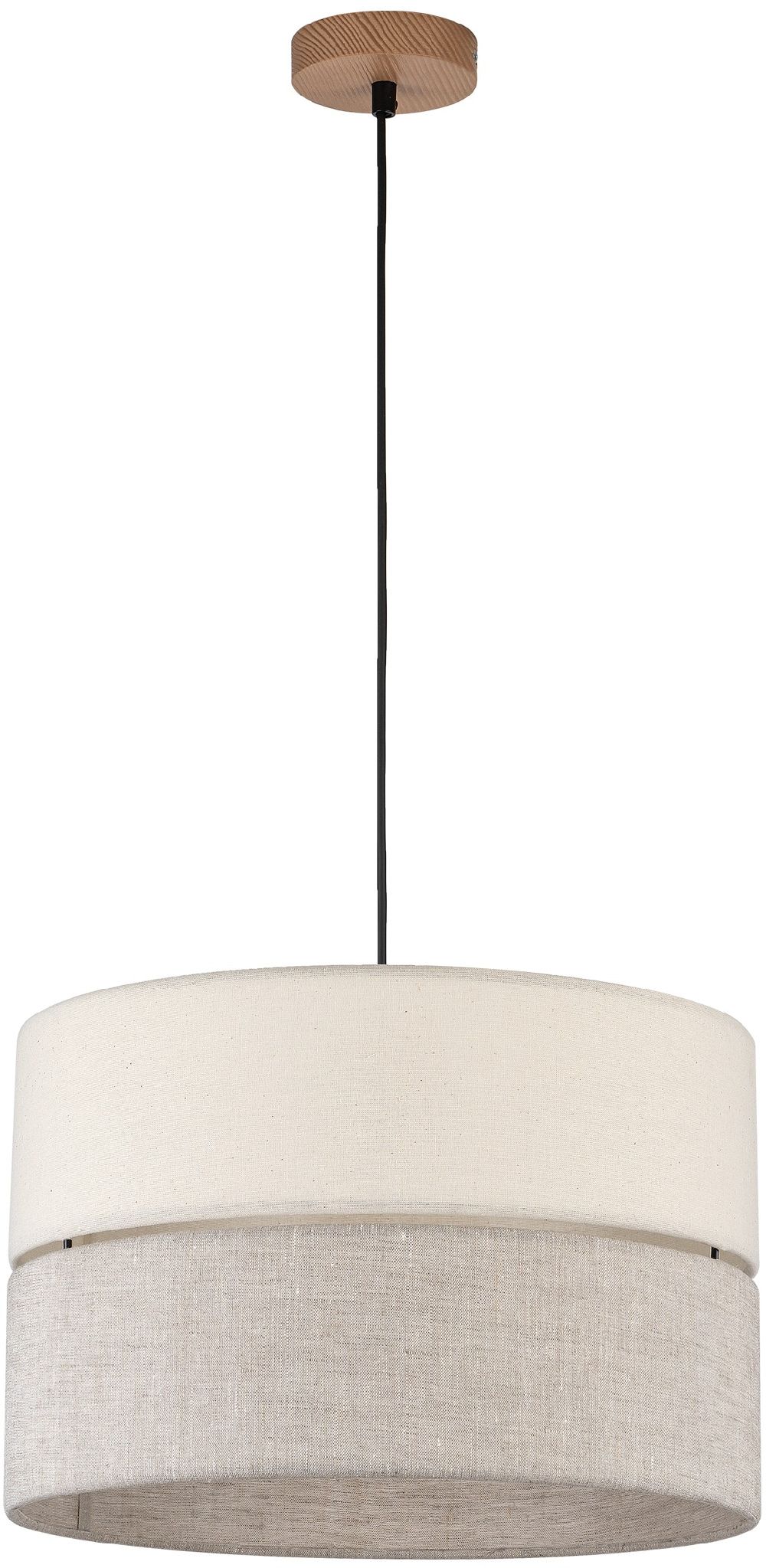 TK Lighting Eco lampe suspendue 1x15 W beige 5772