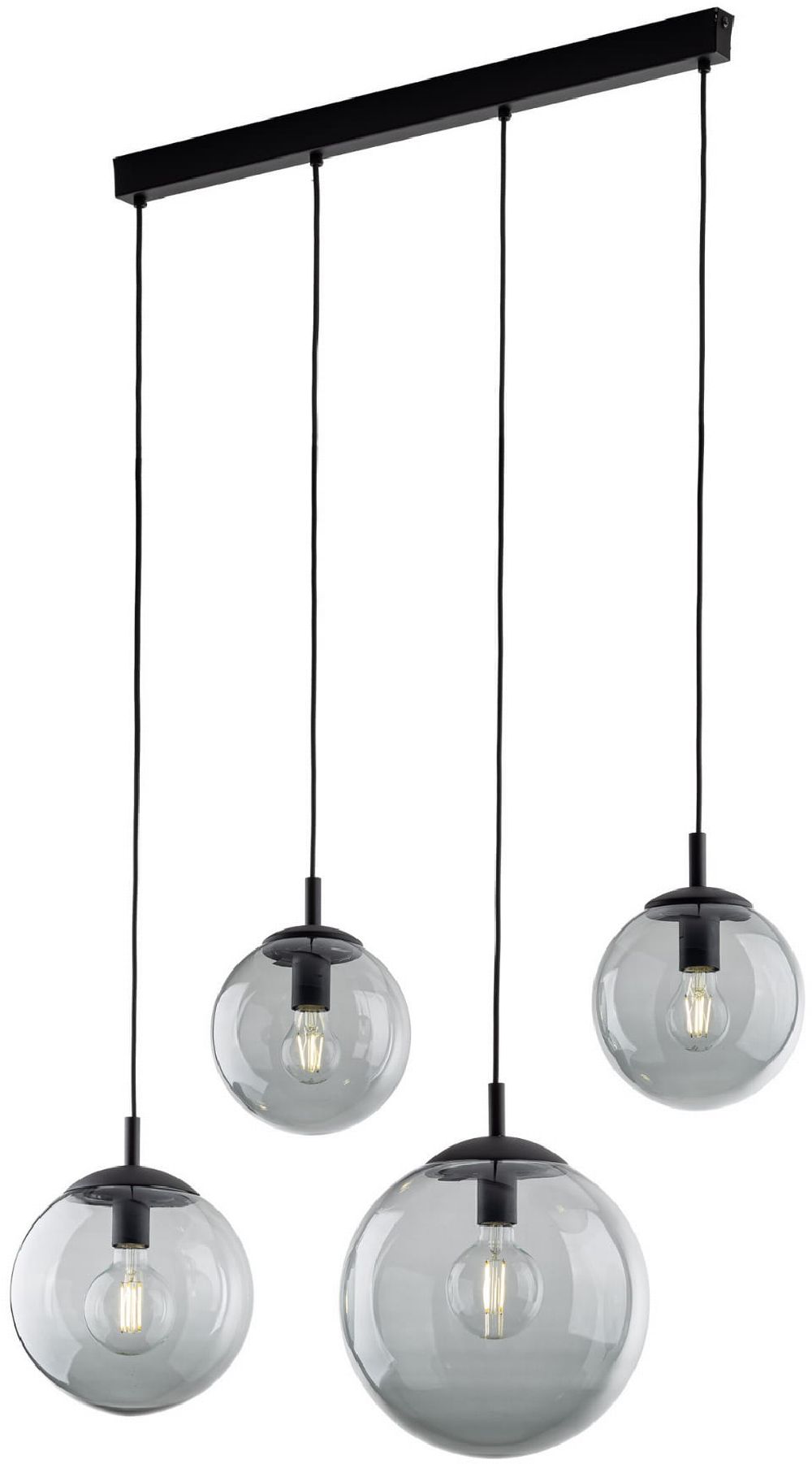 TK Lighting Esme lampe suspendue 4x15 W graphite 5381