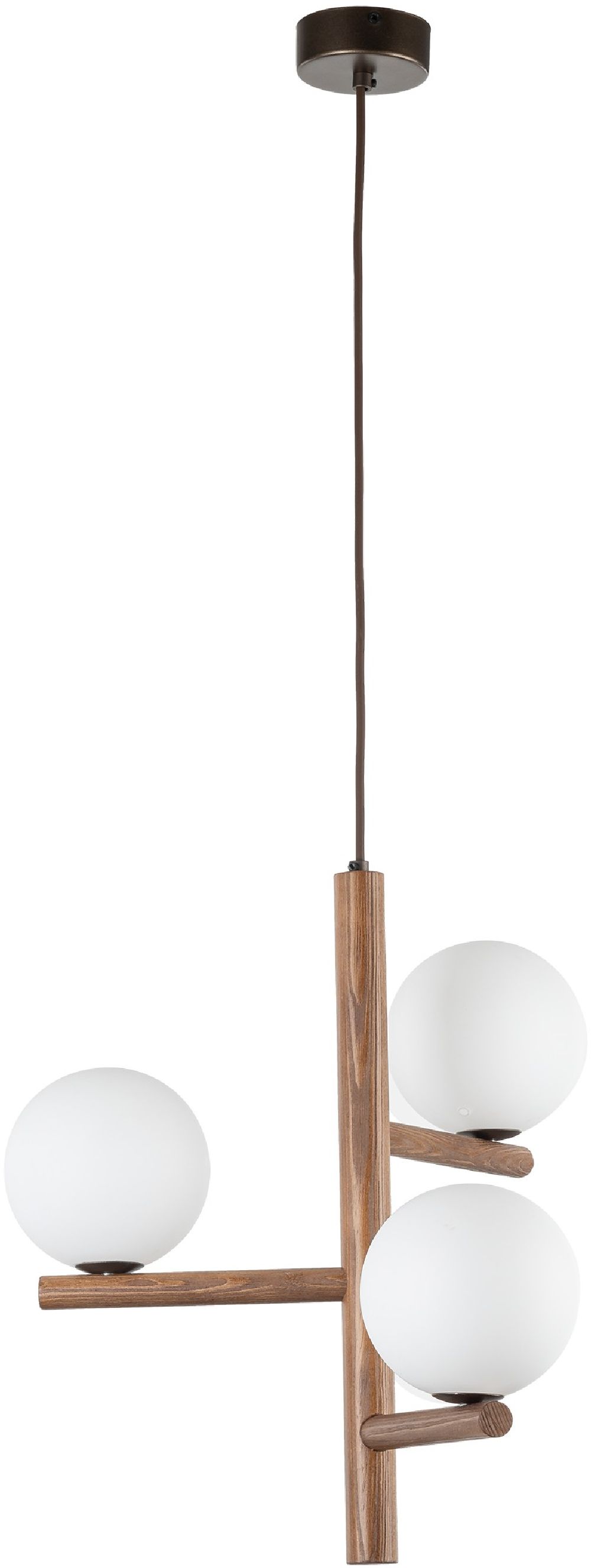 TK Lighting Estera lampe suspendue 3x8 W bois 10271