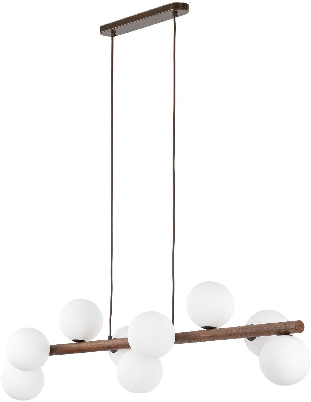 TK Lighting Estera lampe suspendue x8 W bois 10273