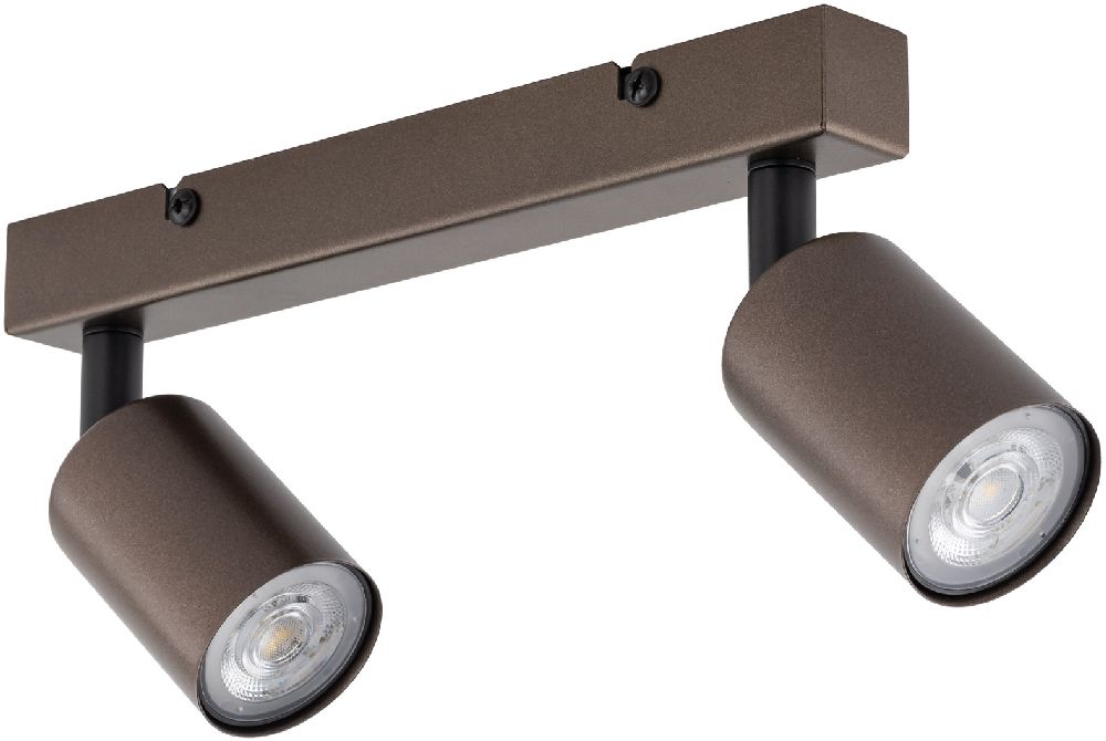 TK Lighting Top plafonnier 2x10 W marron 6180