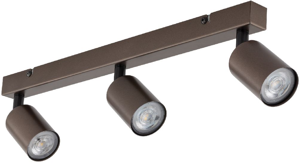 TK Lighting Top plafonnier 3x10 W marron 6181