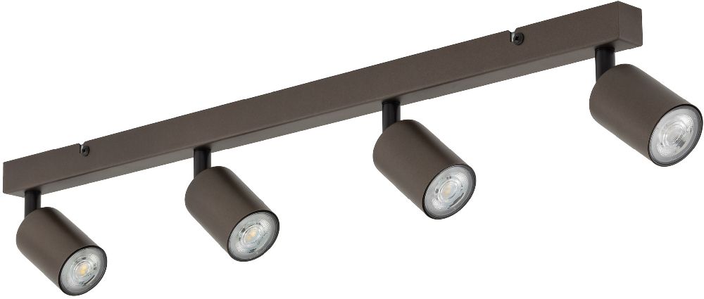 TK Lighting Top plafonnier 4x10 W marron 6182