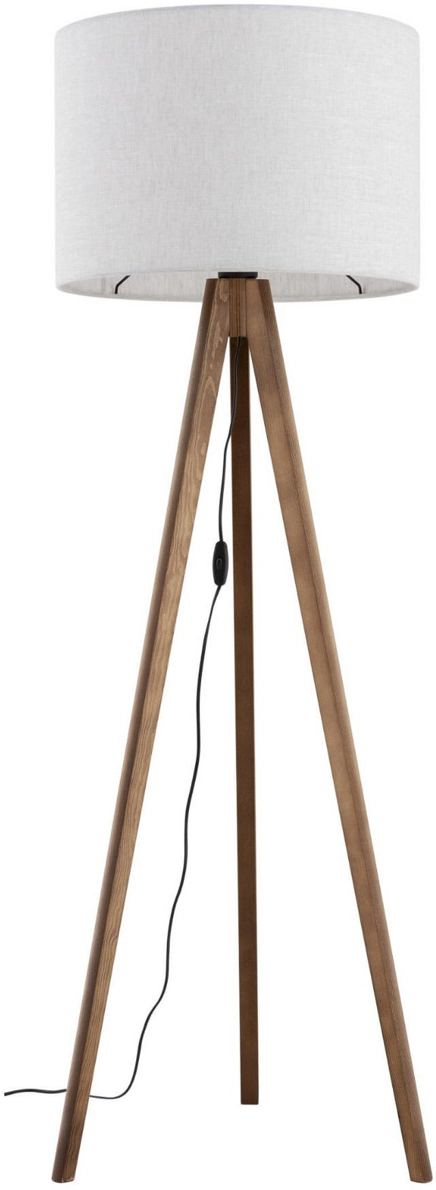 TK Lighting Grand lampadaire 1x15 W bois 16004