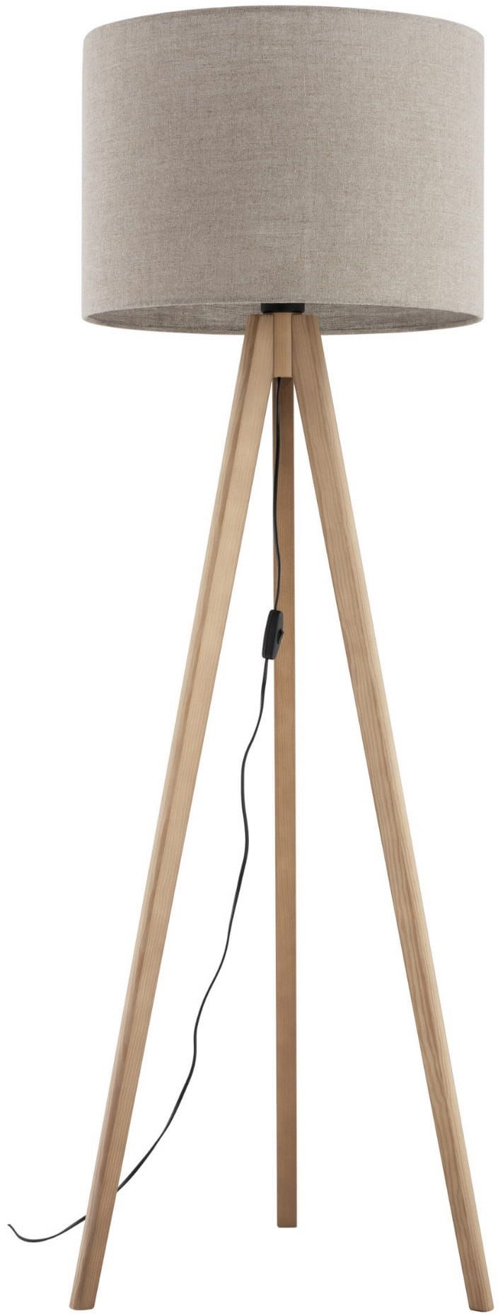TK Lighting Grand lampadaire 1x15 W bois 16021