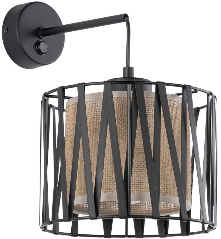 TK Lighting Harmony applique murale 1x15 W noir-marron 5950
