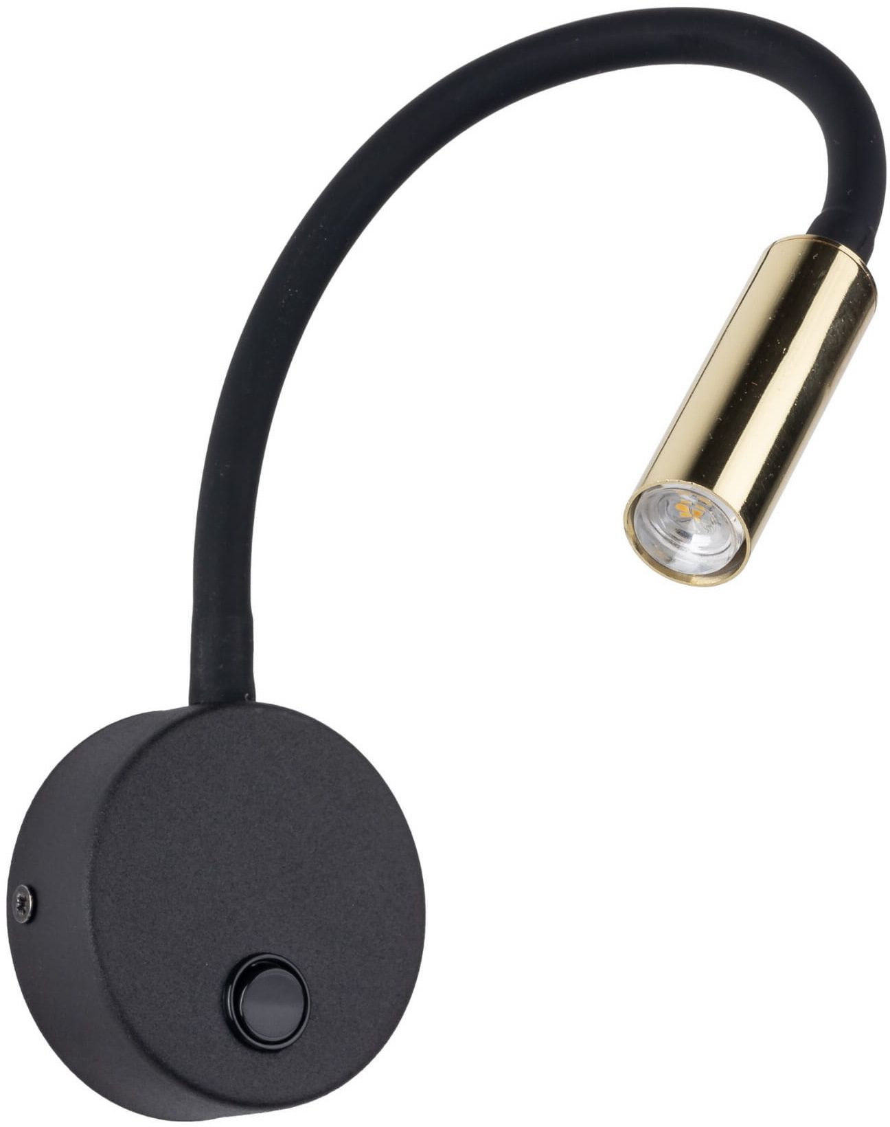 TK Lighting Lagos applique murale 1x6 W noir-doré 10039