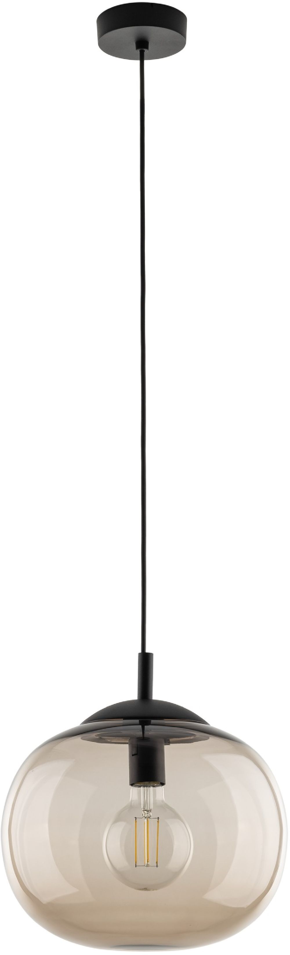 TK Lighting Vibe lampe suspendue 1x15 W ambre 4677