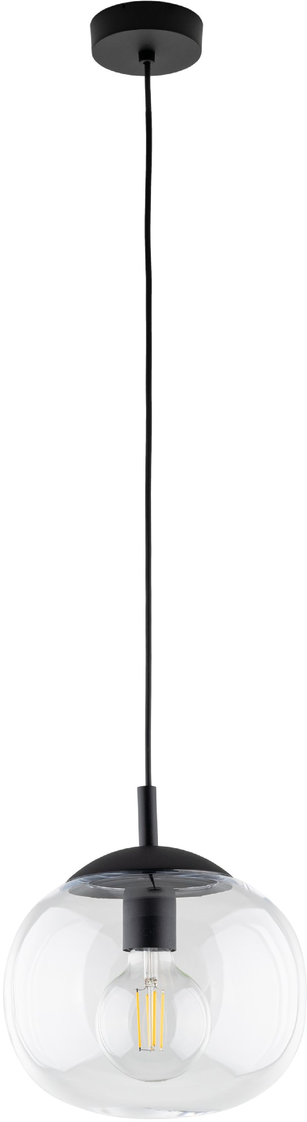 TK Lighting Vibe lampe suspendue 1x15 W transparent 4818