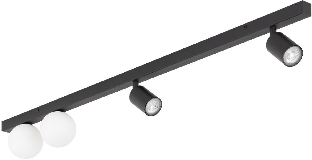 TK Lighting Vox plafonnier 4x10 W noir 10002