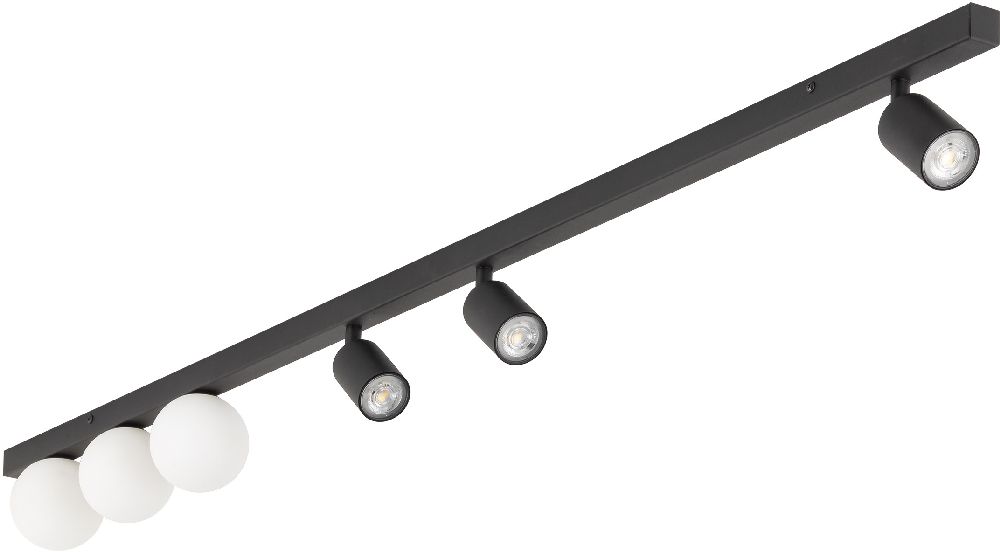 TK Lighting Vox plafonnier 6x10 W noir 10003