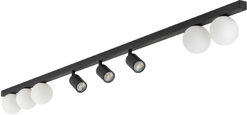 TK Lighting Vox plafonnier x10 W noir 10004