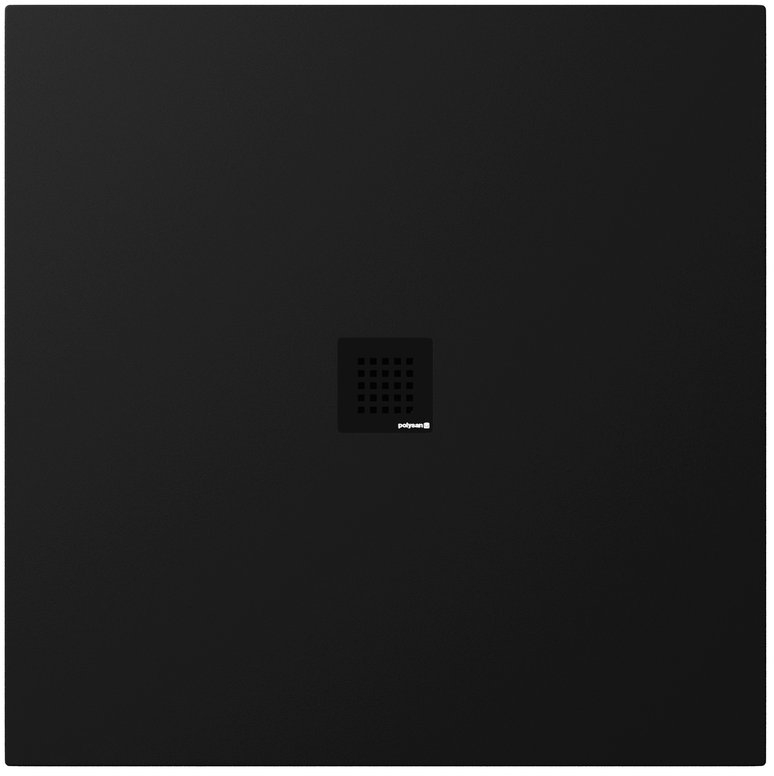 Polysan Treneca receveur de douche carré 100x100 cm noir 84301.21