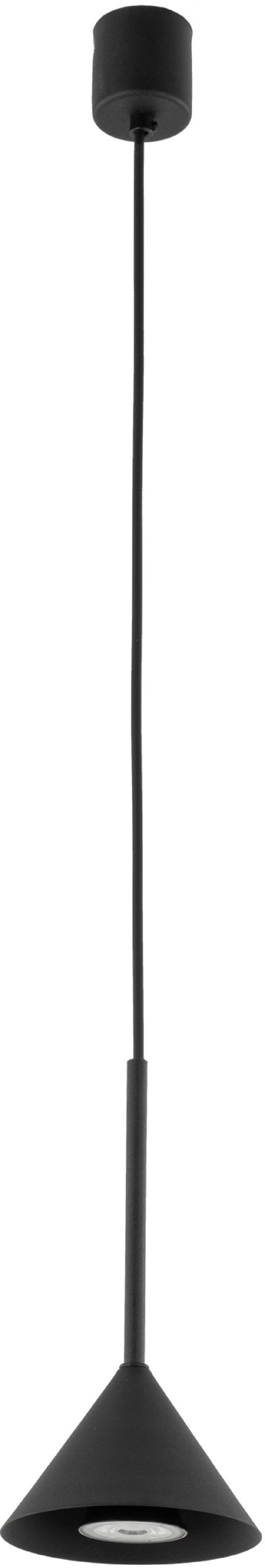 TK Lighting Cono lampe suspendue 1x10 W noir 10304